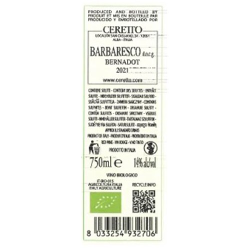 Ceretto - Barbaresco Bernadot - Barbaresco 2021