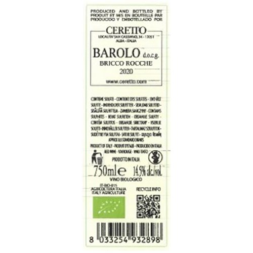 Ceretto - Barolo Bricco Rocche - Barolo Ac. 2020
