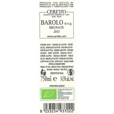 Ceretto - Barolo Brunate - Barolo Ac. 2015