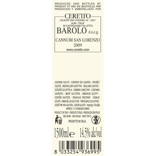 Ceretto - Barolo Cannubi San Lorenzo - Barolo Ac. 2009