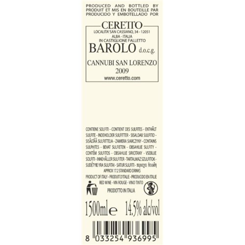 Ceretto - Barolo Cannubi San Lorenzo - Barolo Ac. 2009