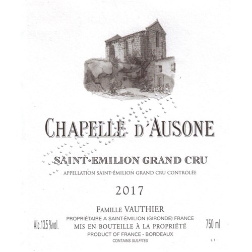 Chapelle d'Ausone - Château Ausone - Saint-Emilion Grand Cru 2017