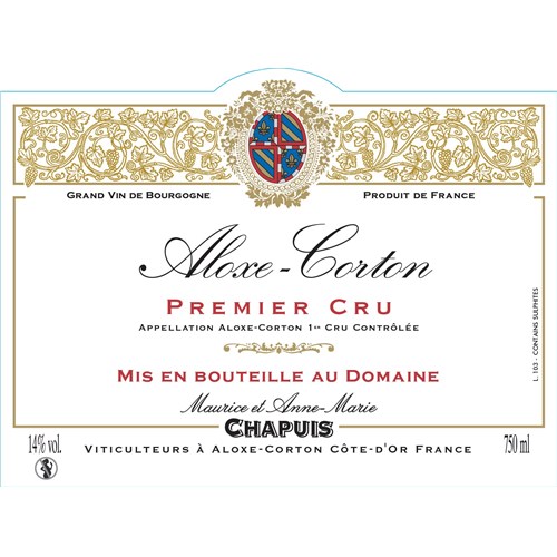 Chapuis, Aloxe Corton 1er Cru - Aloxe Corton 1er Cru 2019