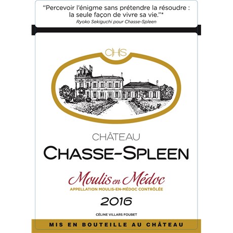 Chasse Spleen - Moulis 2016