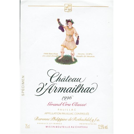 Château d'Armailhac - Pauillac 1996