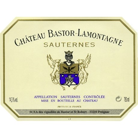 Château Bastor-Lamontagne - Sauternes 2016