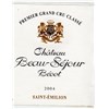 Château Beau Séjour Becot - Saint-Emilion Grand Cru 2004 