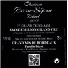 Château Beau Séjour Bécot - Saint-Emilion Grand Cru 2012