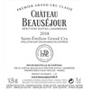 Château Beauséjour - Héritiers Duffau-Lagarrosse - Saint-Emilion Grand Cru 2018