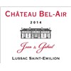 Château Bel-Air "Jean & Gabriel" - Lussac Saint-Emilion 2014