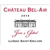Château Bel-Air "Jean & Gabriel" - Lussac Saint-Emilion 2014