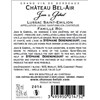 Château Bel-Air "Jean & Gabriel" - Lussac Saint-Emilion 2014