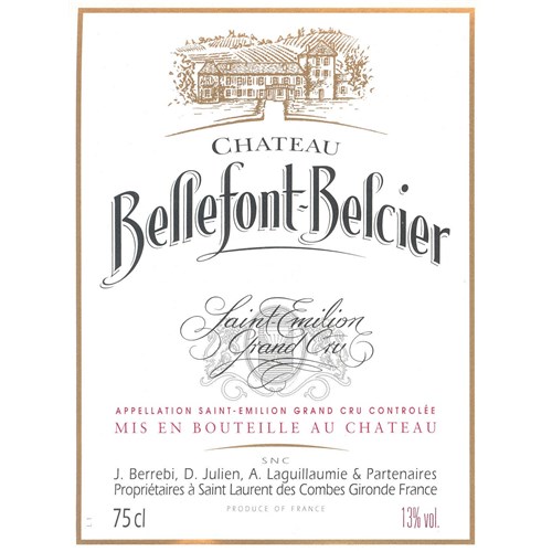 Château Bellefont Belcier - Saint-Emilion Grand Cru 2017 6b11bd6ba9341f0271941e7df664d056 