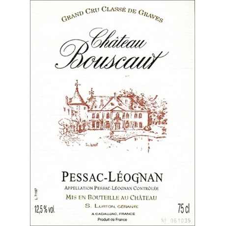 Château Bouscaut red - Pessac-Léognan 2016 
