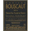 Château Bouscaut rouge - Pessac-Léognan 2016