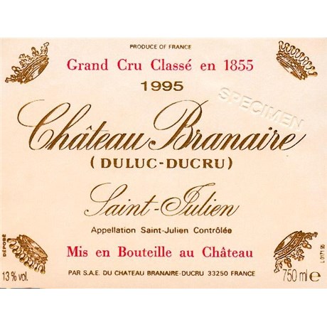 Château Branaire Ducru - Saint-Julien 1995