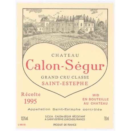 Château Calon Ségur - Saint-Estèphe 1995 6b11bd6ba9341f0271941e7df664d056 