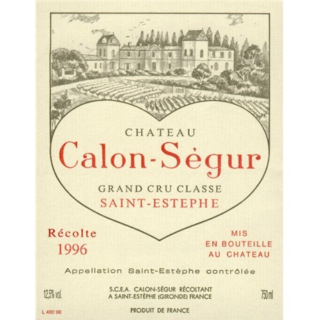 Château Calon Ségur - Saint-Estèphe 1996
