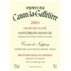 Château Canon la Gaffelière - Saint-Emilion Grand Cru 2003