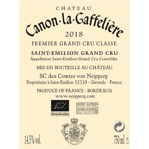 Château Canon-La-Gaffelière - Saint-Emilion Grand Cru 2018 4df5d4d9d819b397555d03cedf085f48 