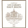 Château Les Carmes Haut Brion - Pessac-Léognan 2012