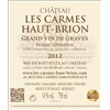 Château Les Carmes Haut Brion - Pessac-Léognan 2012