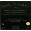 Chateau Cheval Blanc - Saint-Emilion Grand Cru 2012 