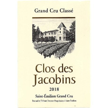 Château Clos des Jacobins - Saint-Emilion Grand Cru 2018