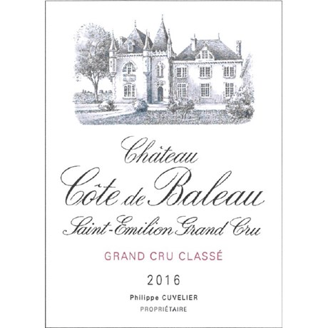 Château Côte de Baleau - Saint-Emilion Grand Cru 2016 11166fe81142afc18593181d6269c740 