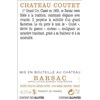 Château Coutet - Barsac 2016