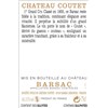 Château Coutet - Barsac 2016 