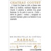 Château Coutet - Barsac 2016