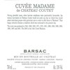 Château Coutet - Cuvée Madame - Barsac 2003