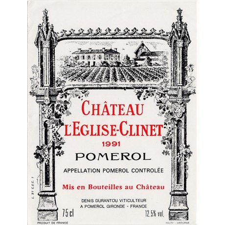 Château L'Eglise Clinet - Pomerol 1991