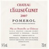 Château l'Eglise Clinet - Pomerol 2007