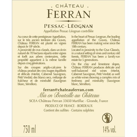 Château Ferran - Pessac-Léognan 2016