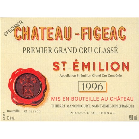 Château Figeac - Saint-Emilion Grand Cru 1996