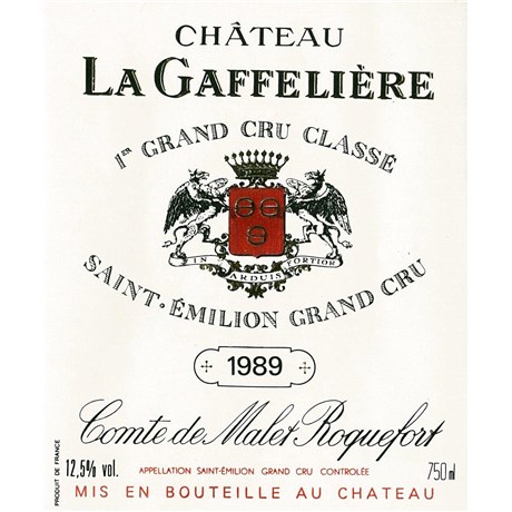 Château La Gaffelière - Saint-Emilion Grand Cru 1989 4df5d4d9d819b397555d03cedf085f48 