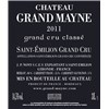 Château Grand Mayne - Saint-Emilion Grand Cru 2011