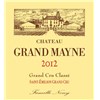Château Grand Mayne - Saint-Emilion Grand Cru 2012