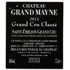 Château Grand Mayne - Saint-Emilion Grand Cru 2014