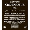 Château Grand Mayne - Saint-Emilion Grand Cru 2015