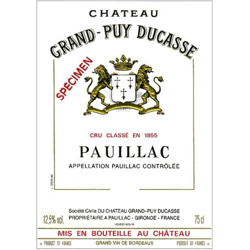 Château Grand Puy Ducasse - Pauillac 2017 6b11bd6ba9341f0271941e7df664d056 