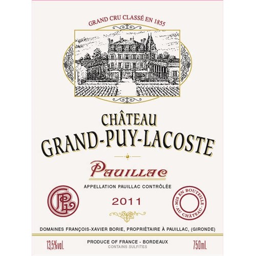 Chateau Grand-Puy-Lacoste - Pauillac 2011 
