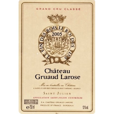 Château Gruaud Larose - Saint-Julien 2005 6b11bd6ba9341f0271941e7df664d056 