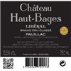 Château Haut Bages Liberal - Pauillac 2016 