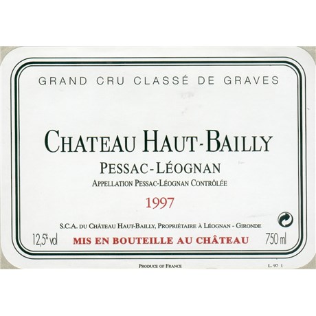 Château Haut Bailly - Pessac-Léognan 1997