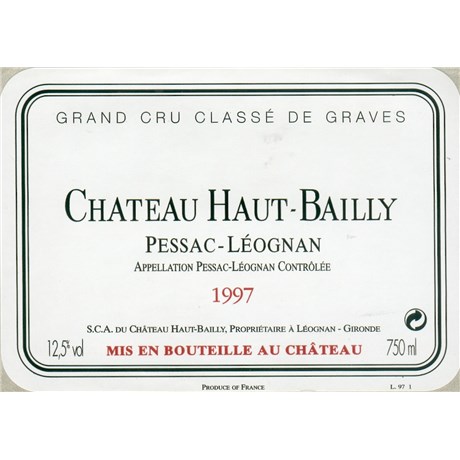 Château Haut Bailly - Pessac-Léognan 1997 b5952cb1c3ab96cb3c8c63cfb3dccaca 