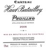 Château Haut Batailley - Pauillac 2006