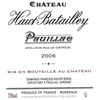 Château Haut Batailley - Pauillac 2006 